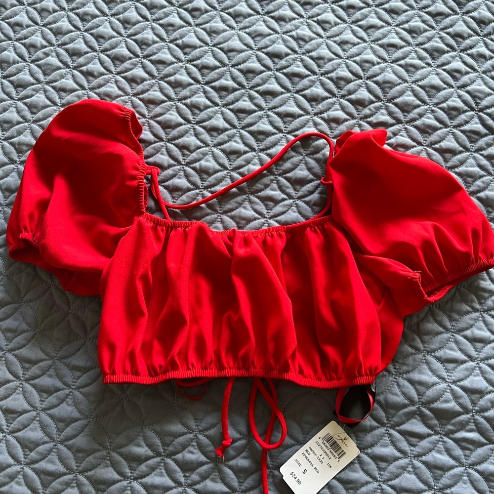 Windsor open back crop top